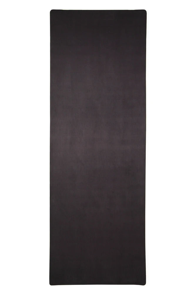 CloudCushion Vegan Suede Yoga Mat - Black 0.5” Thick - Image 2
