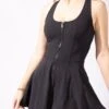 Matchpoint Workout Dress With Zipper - Black