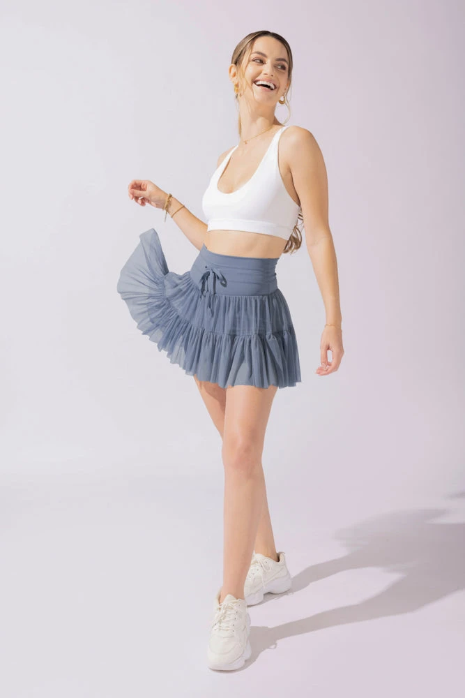 Pirouette Tiered Skort - Blue Mist - Image 2