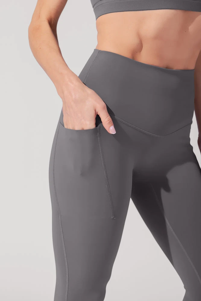 Supersculpt⢠Leggings With Pockets (Pet Hair Resistant) - Slate - Image 2