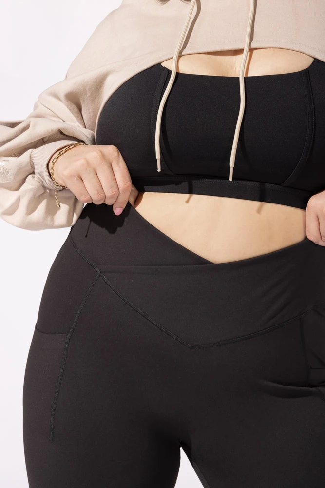 Crisscross HourglassĀ® Bell Bottom With Pockets - Black - Image 13