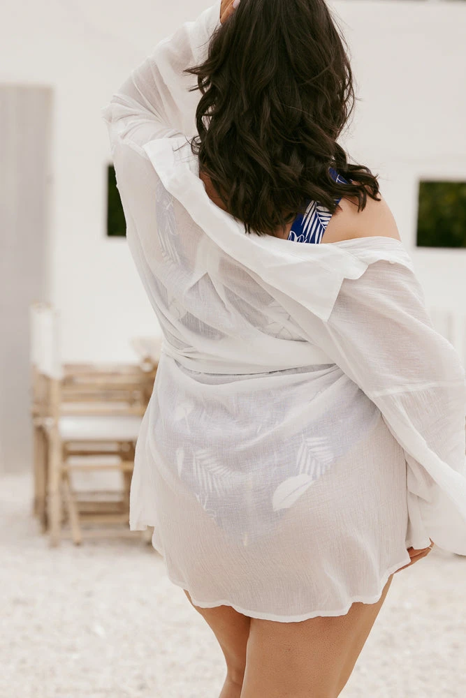 I Need A Vacation Shirt Dress With Pockets - White - Image 11