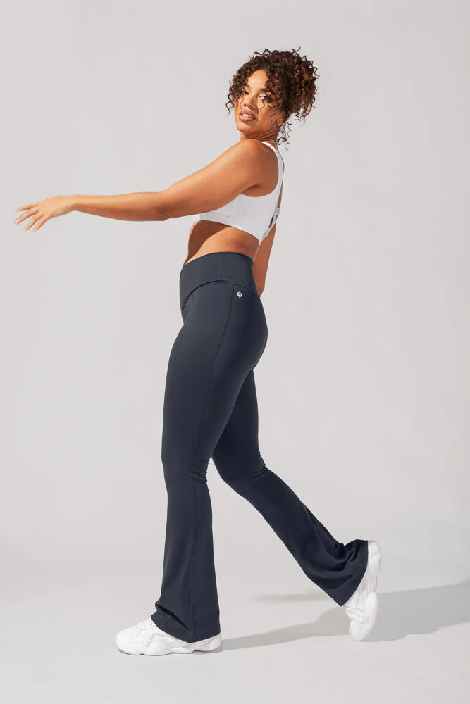 Crisscross Hourglass® Flared Leggings With Pockets - Smoky Navy - Image 6