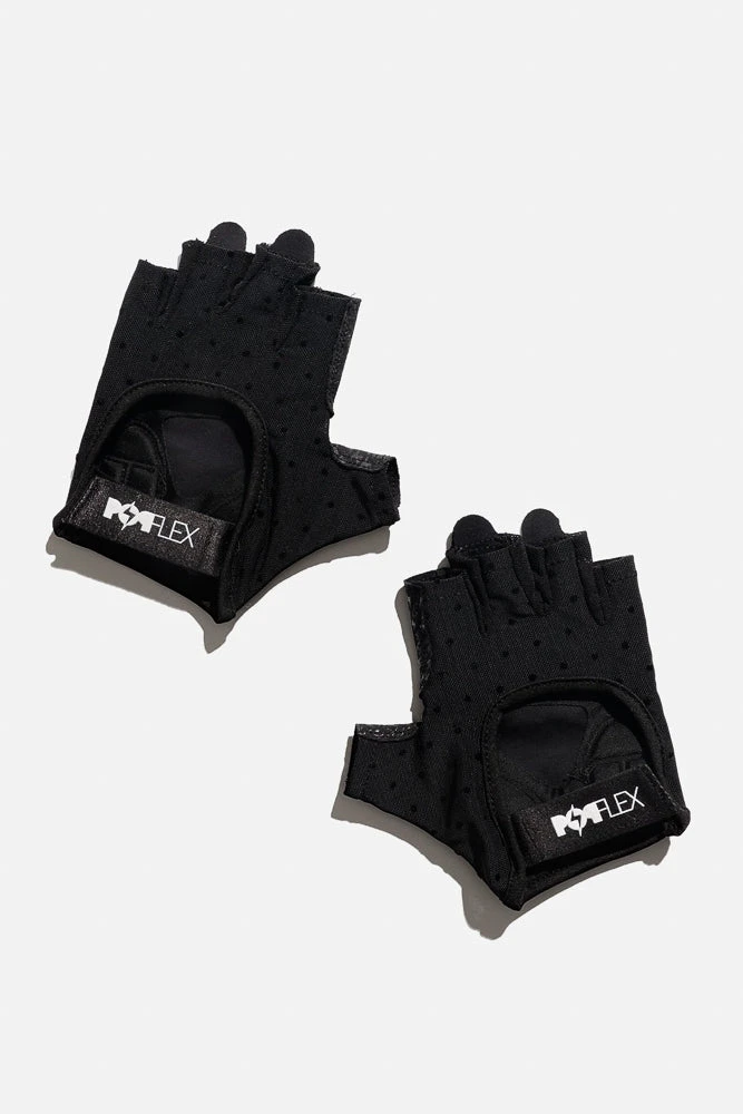 Luxe Mesh Training Gloves - Black Dot - Image 9