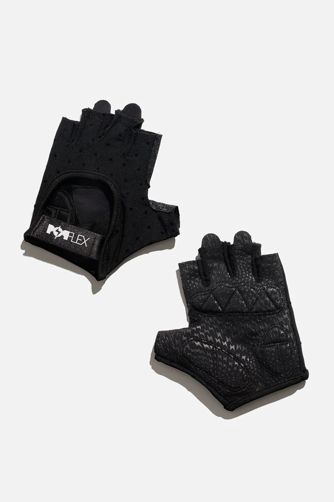 Luxe Mesh Training Gloves - Black Dot - Image 3