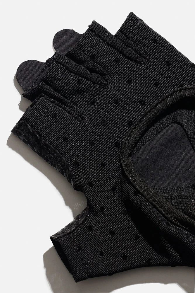 Luxe Mesh Training Gloves - Black Dot - Image 5