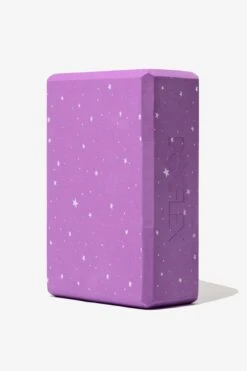 Purple Starry Yoga Block