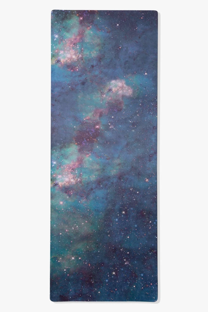 CloudCushion Vegan Suede Yoga Mat - Cool Cosmos 0.5" Thick - Image 3