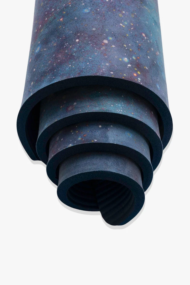 CloudCushion Vegan Suede Yoga Mat - Cool Cosmos 0.5" Thick - Image 5