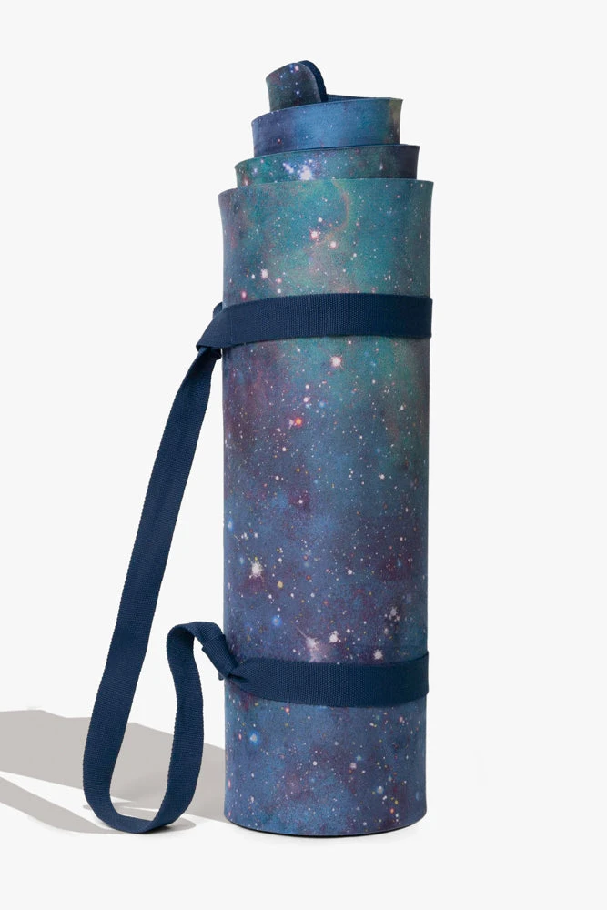 CloudCushion Vegan Suede Yoga Mat - Cool Cosmos 0.5" Thick - Image 2