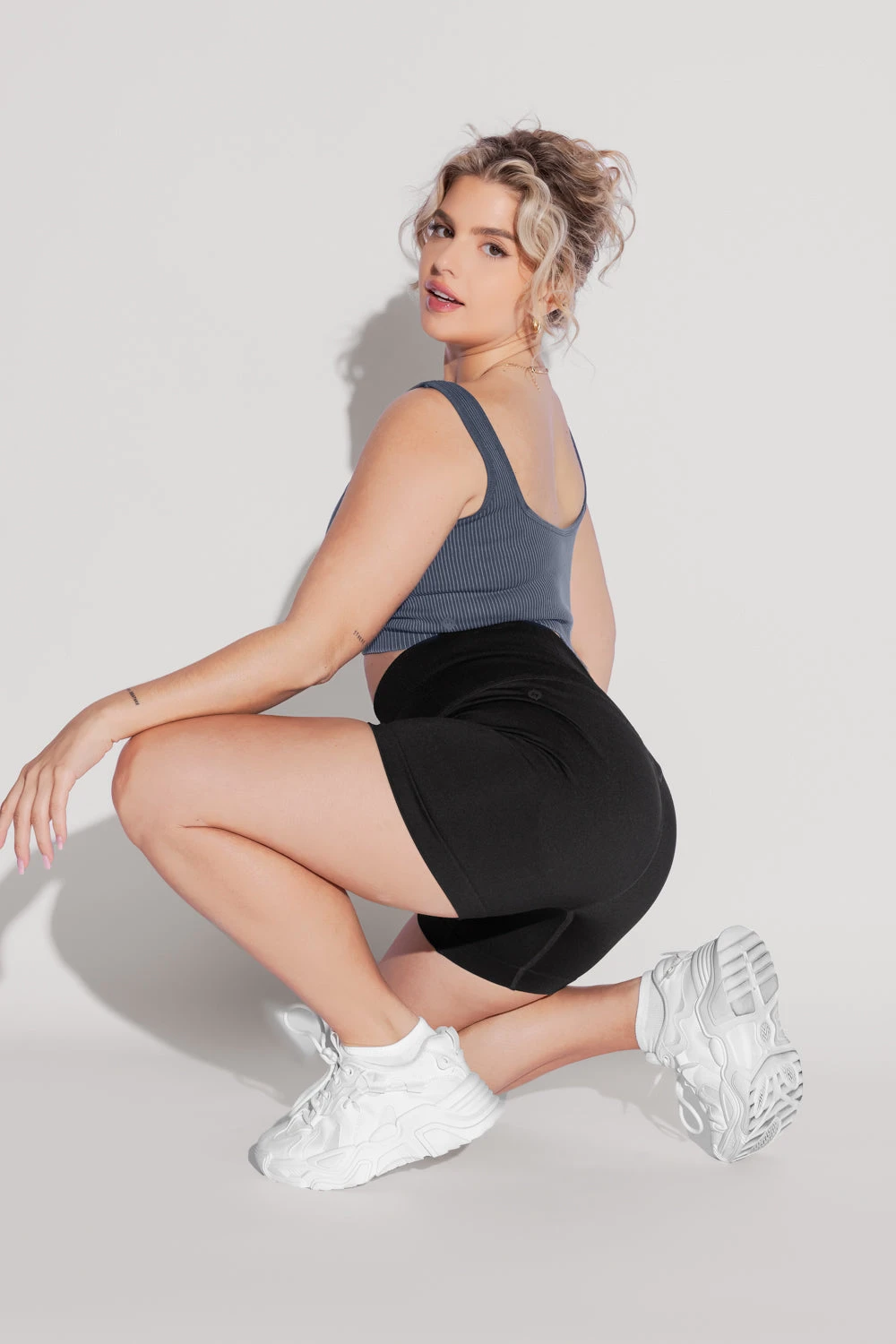 Supersculpt™ Seamless Midi Shorts - Black - Image 2