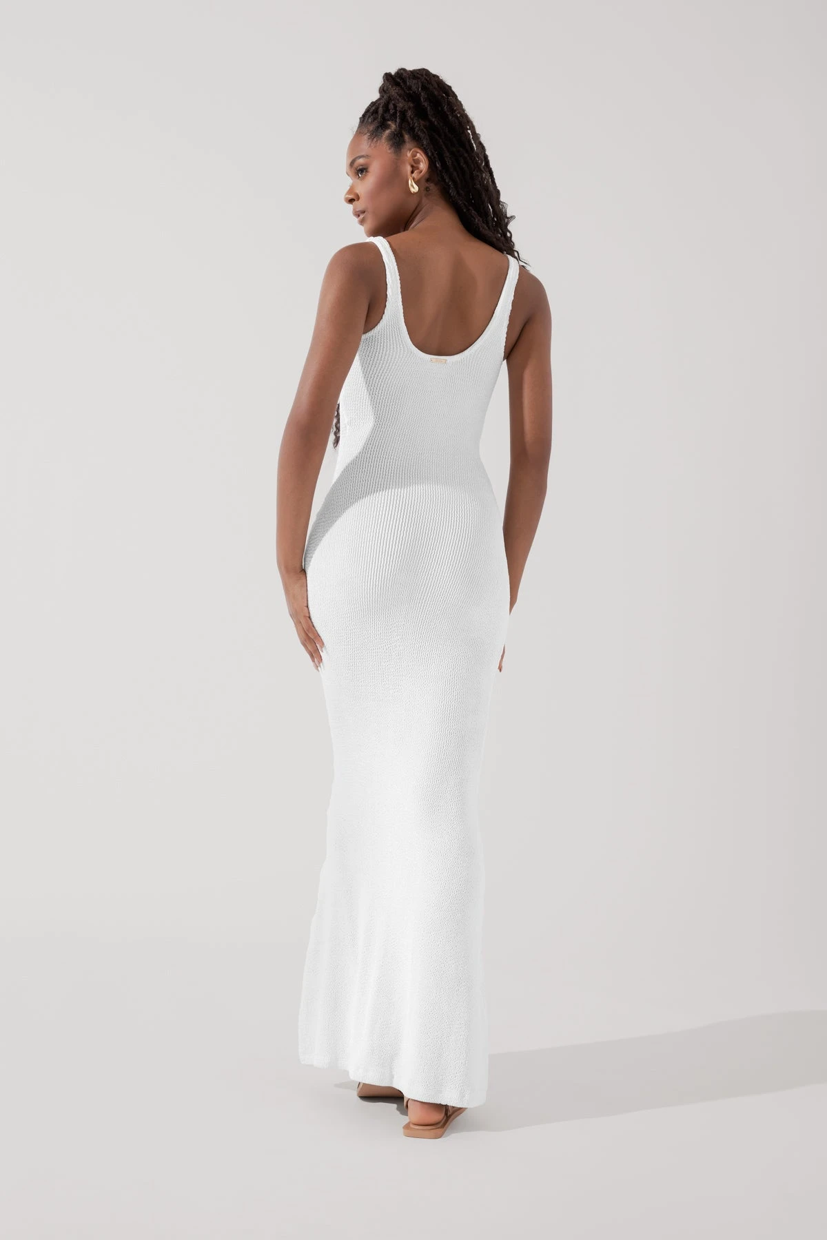 Hourglass Maxi Dress - White - Image 5