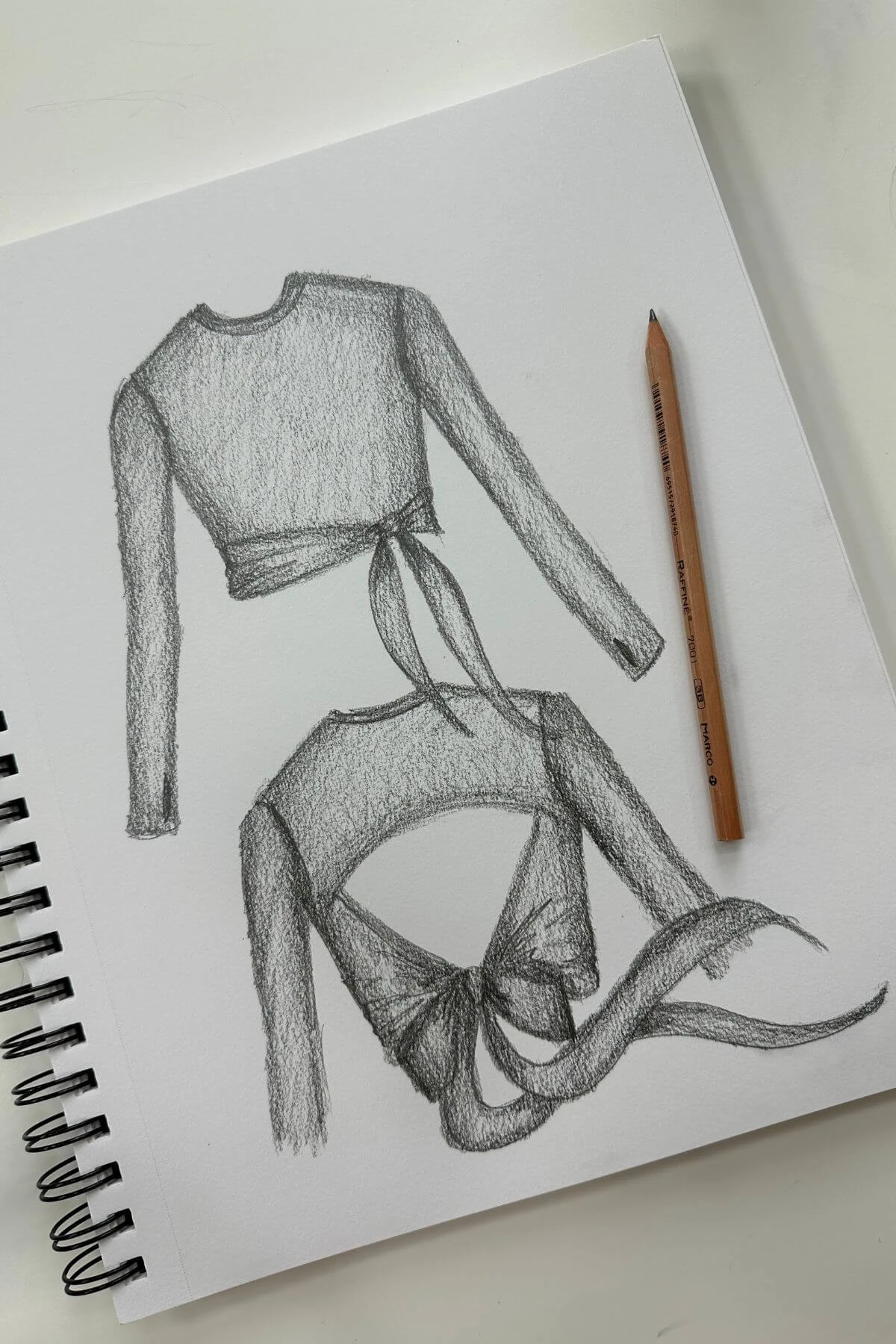 Bow Back Long Sleeve - Dark Navy - Image 3