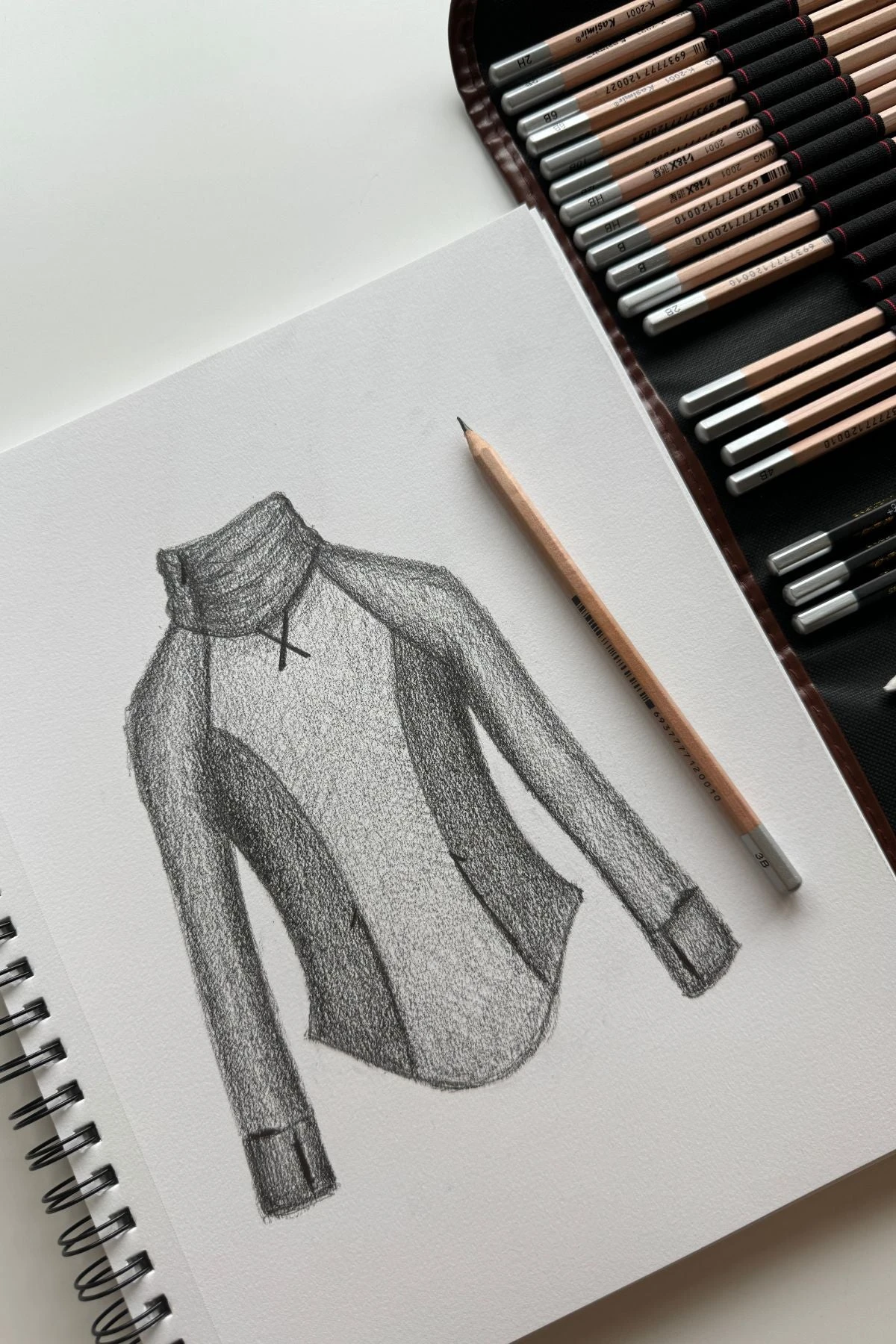 Chasing Pavements Mockneck Pullover - Raincloud - Image 3