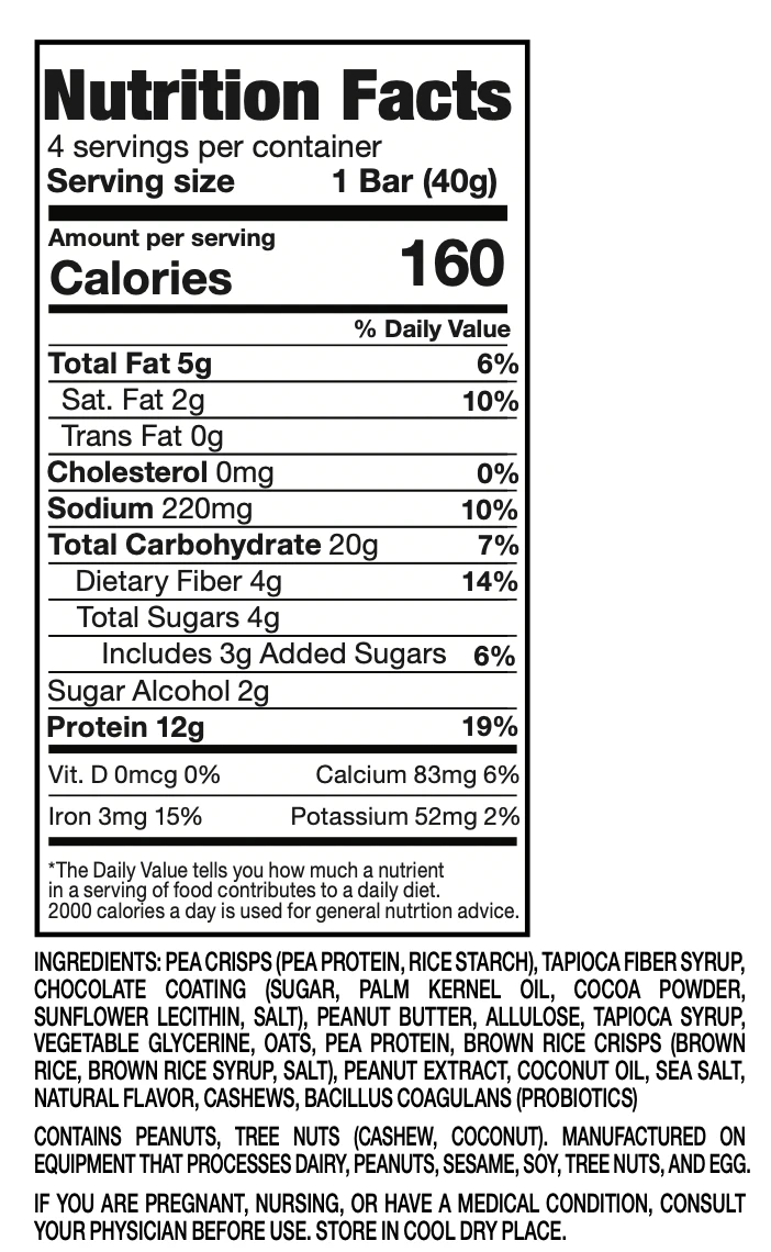 Sculpt & Debloat Protein Bar (4-pack) - Chocolate Peanut Butter - Image 5