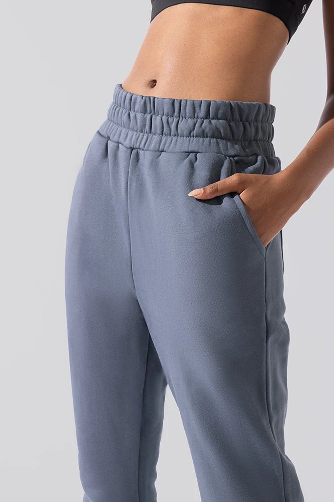 Cloud Rollover Sweatpant - Denim Blue - Image 7