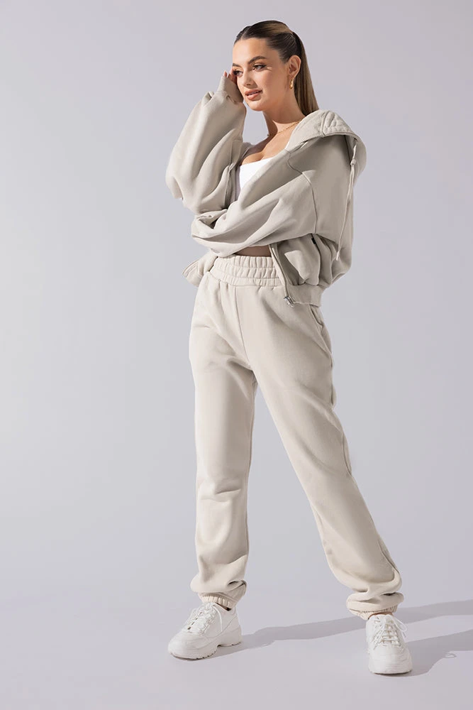 Cloud Rollover Sweatpant - Seashell - Image 5