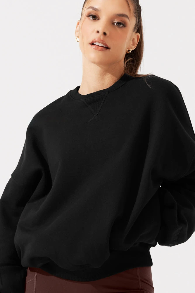 Cloud Crewneck Sweater - Black - Image 8