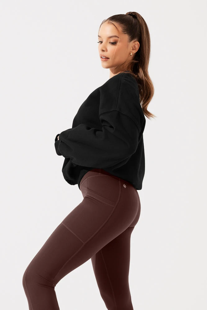 Cloud Crewneck Sweater - Black - Image 7