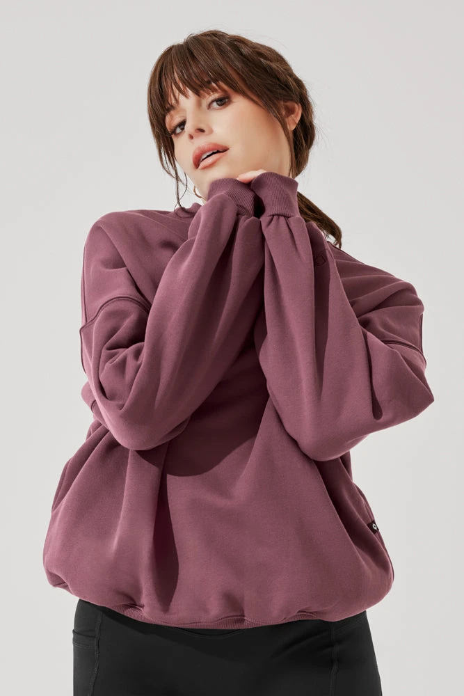 Cloud Crewneck Sweater - Merlot - Image 10