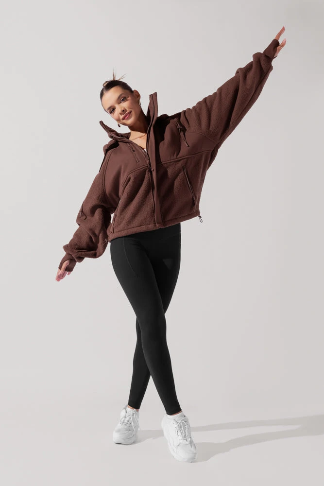 Find Your Inner Fleece Jacket - Chocolate - Image 10