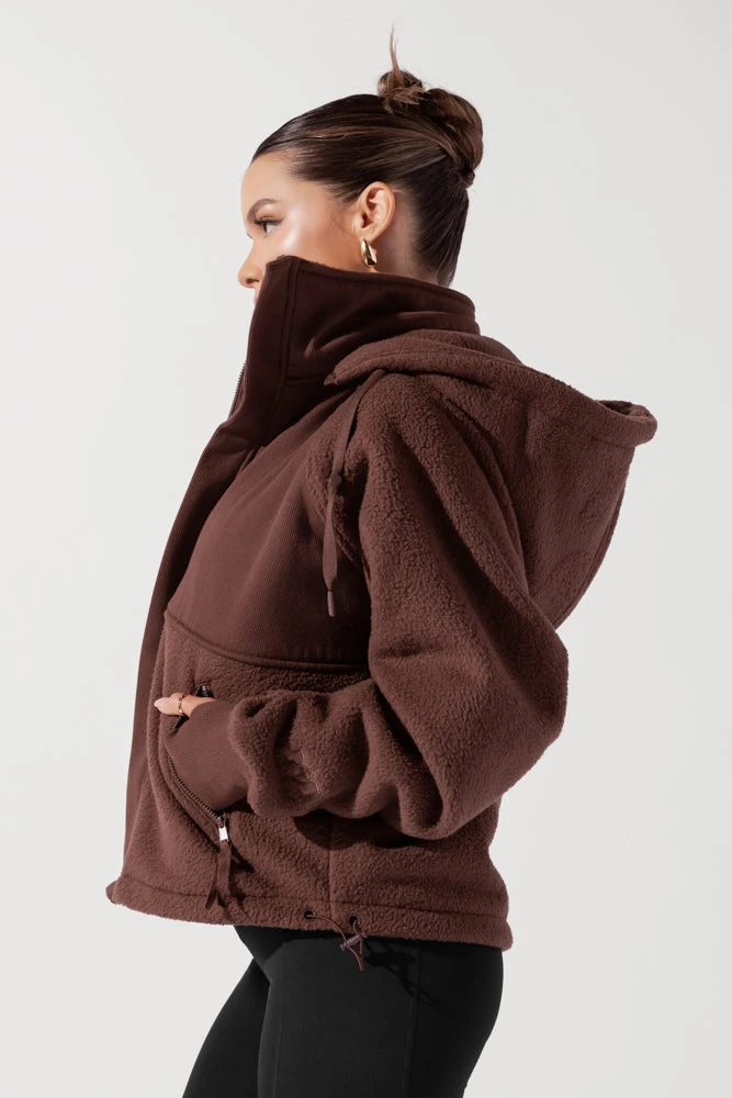 Find Your Inner Fleece Jacket - Chocolate - Image 9