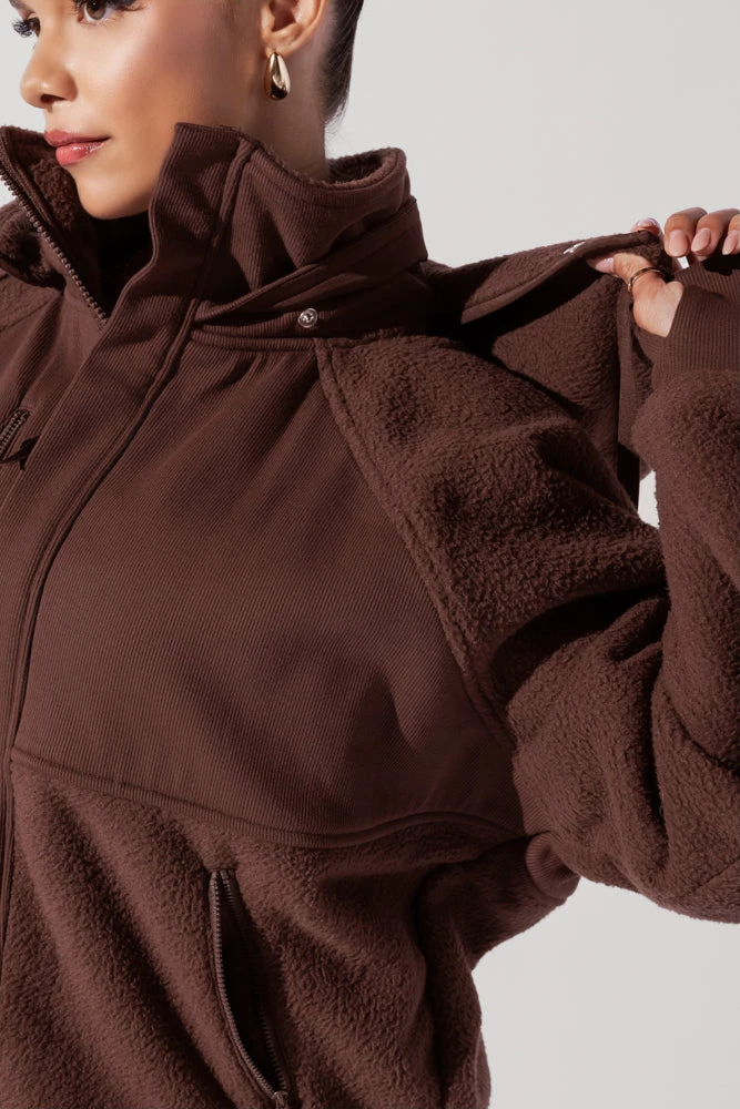 Find Your Inner Fleece Jacket - Chocolate - Image 8