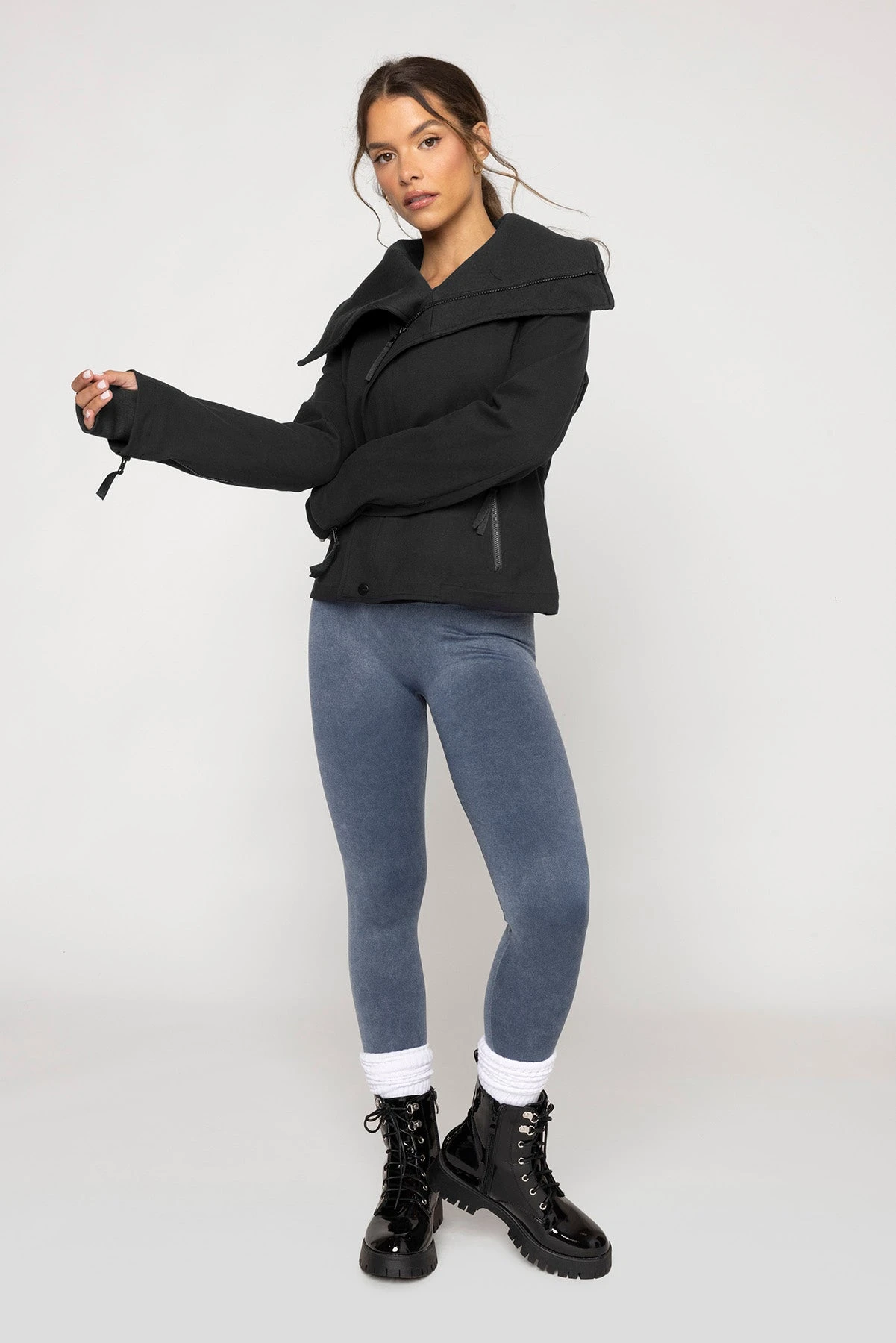 Heart Racer Moto Jacket - Black - Image 8