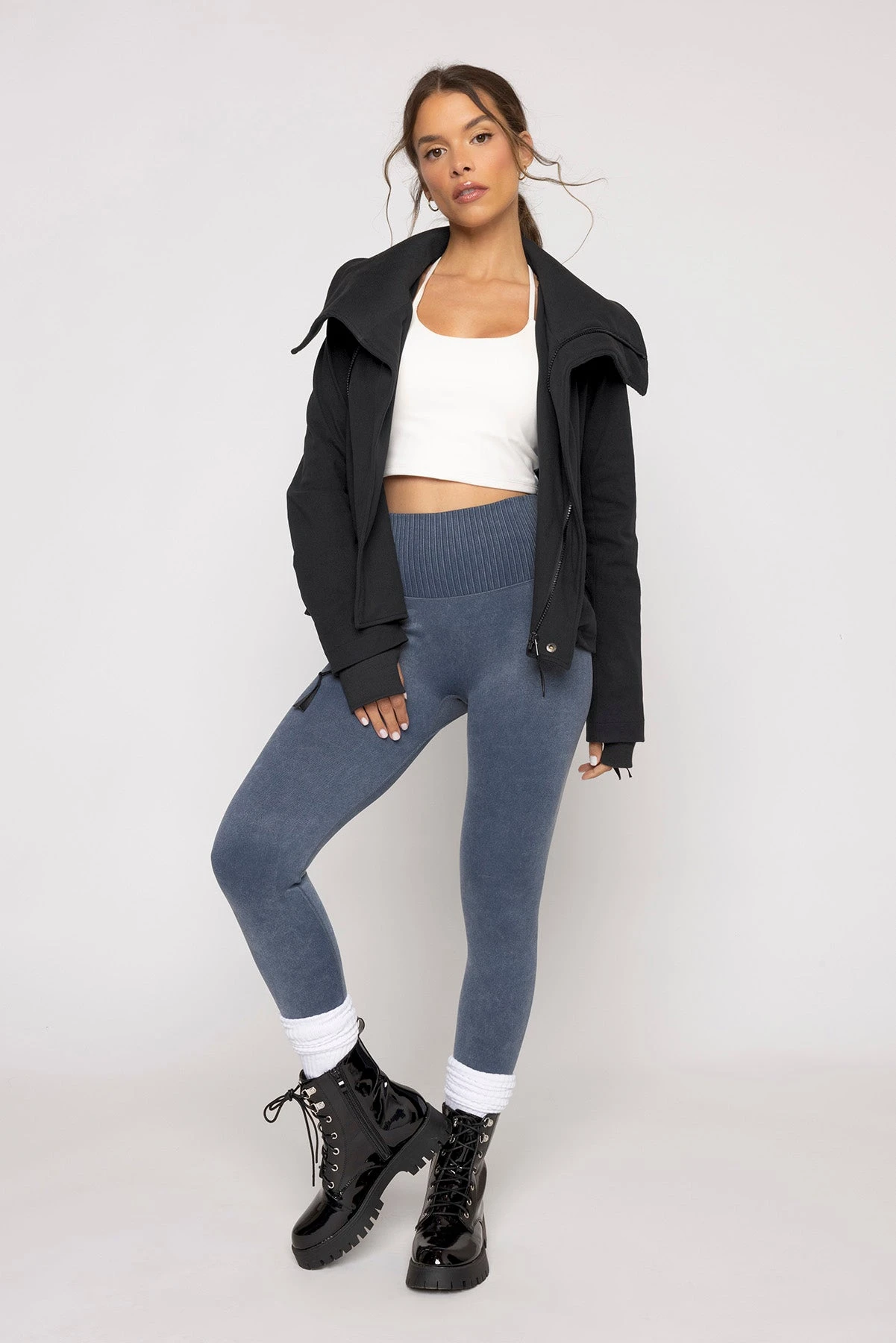 Heart Racer Moto Jacket - Black - Image 4