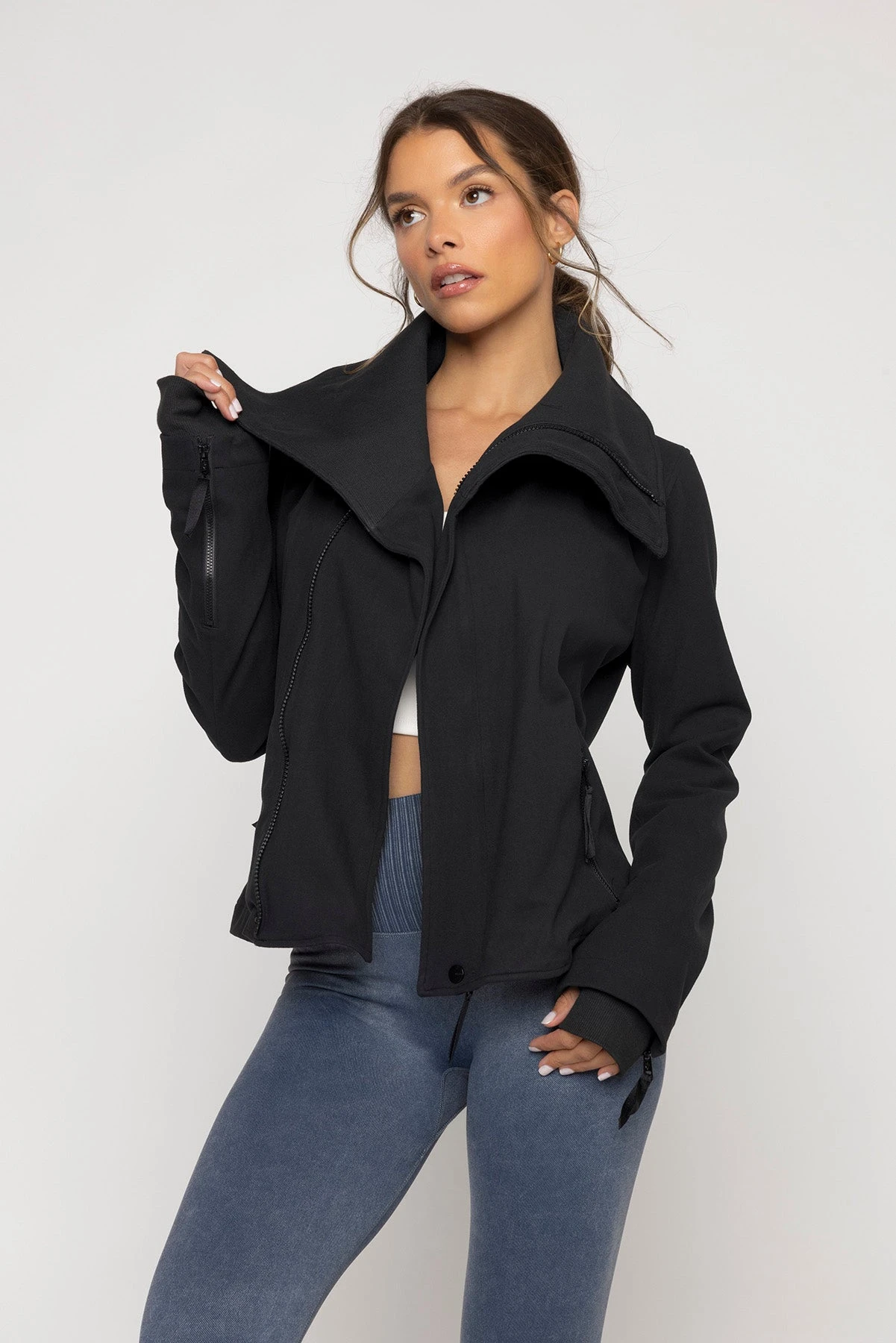 Heart Racer Moto Jacket - Black - Image 2