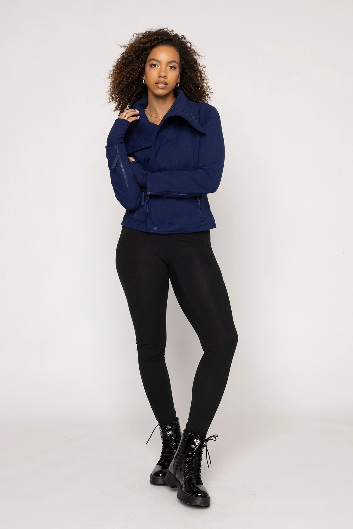 Heart Racer Moto Jacket - True Blue - Image 7