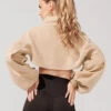 Mockneck Shruggie - Taupe