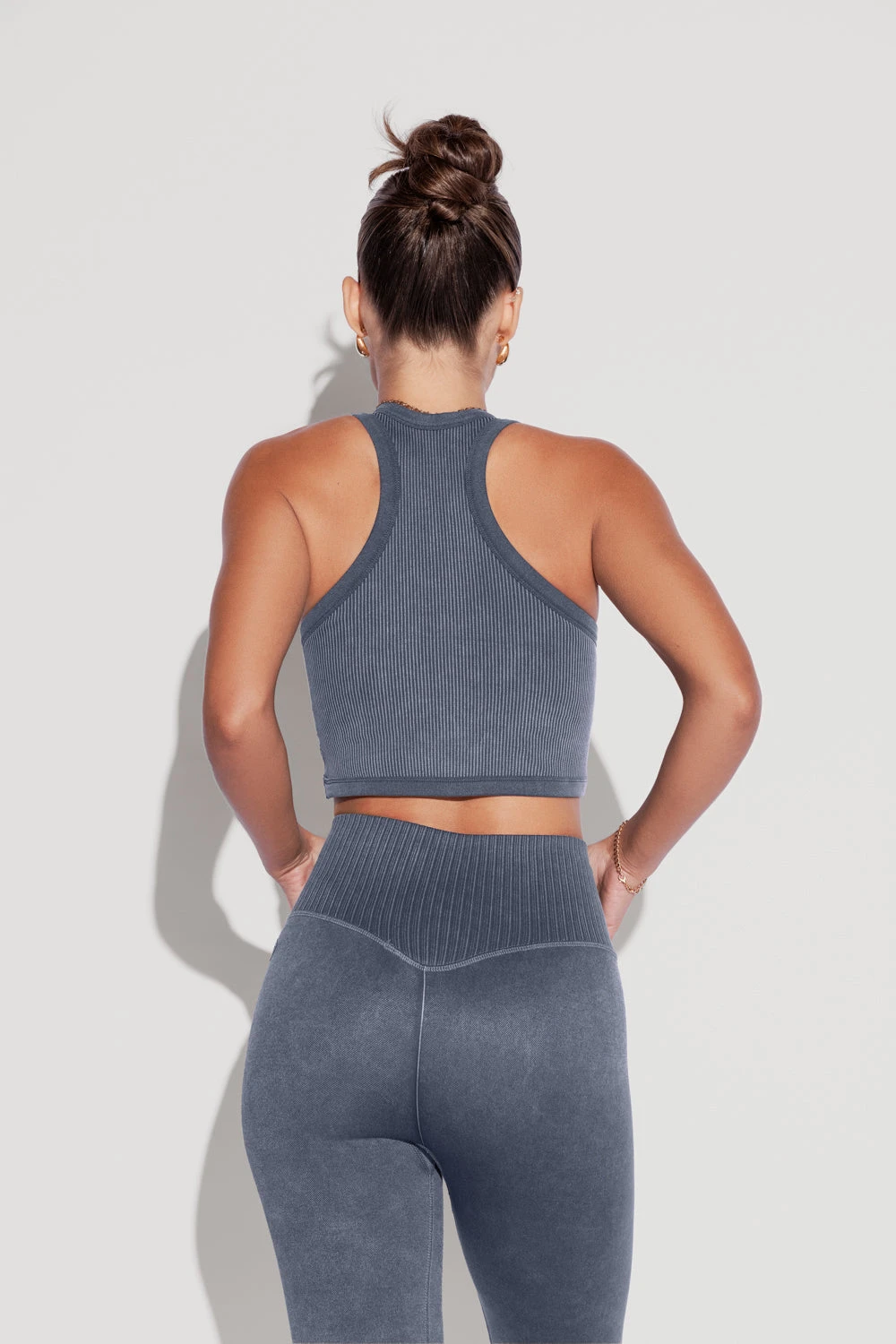 Let's Go Seamless Crop Top - Vintage Indigo - Image 8