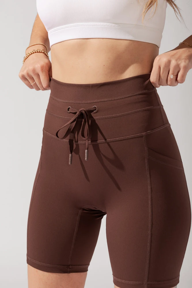 Cargo Biker Short With Pockets (Pet Hair Resistant) - Carob - Image 6