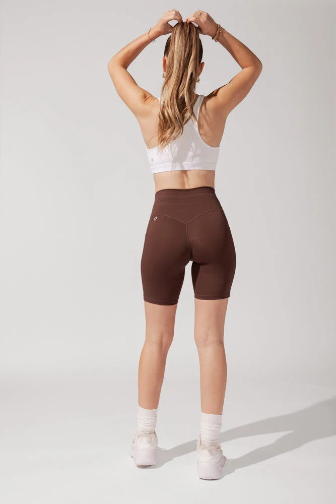 Cargo Biker Short With Pockets (Pet Hair Resistant) - Carob - Image 7