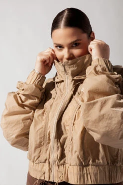 Whimsical Breeze Windbreaker - Desert Sand