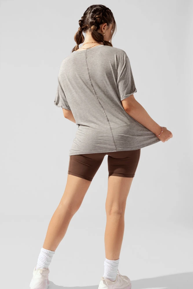 Perfect Boyfriend Tee - Heather Grey - Image 6