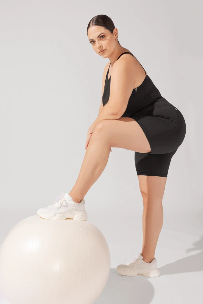 Supersculpt™ Biker Short With Pockets - Black - Image 8