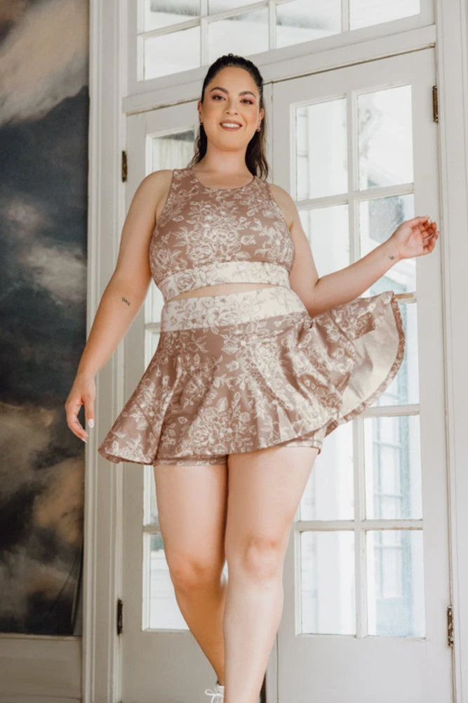 Harmony High Neck Bra - Tan Rose - Image 3