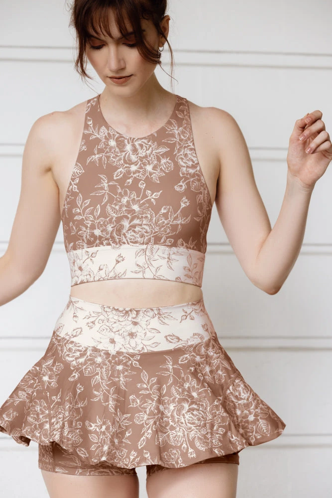 Harmony High Neck Bra - Tan Rose - Image 2