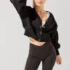 Belle Cropped Cardigan - Black