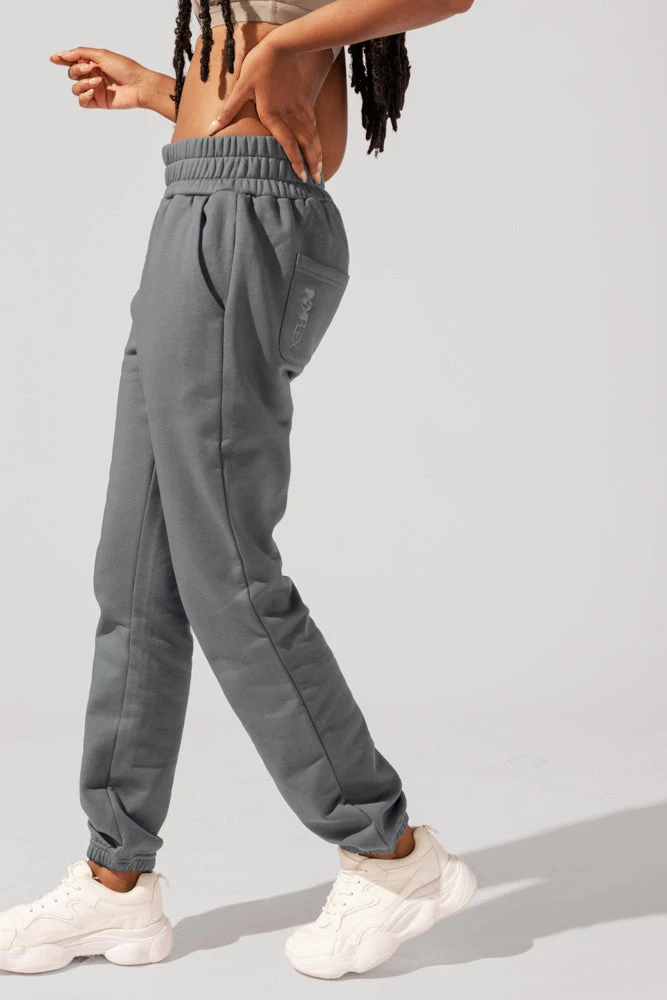 Cloud Rollover Sweatpant - Smoke - Image 2