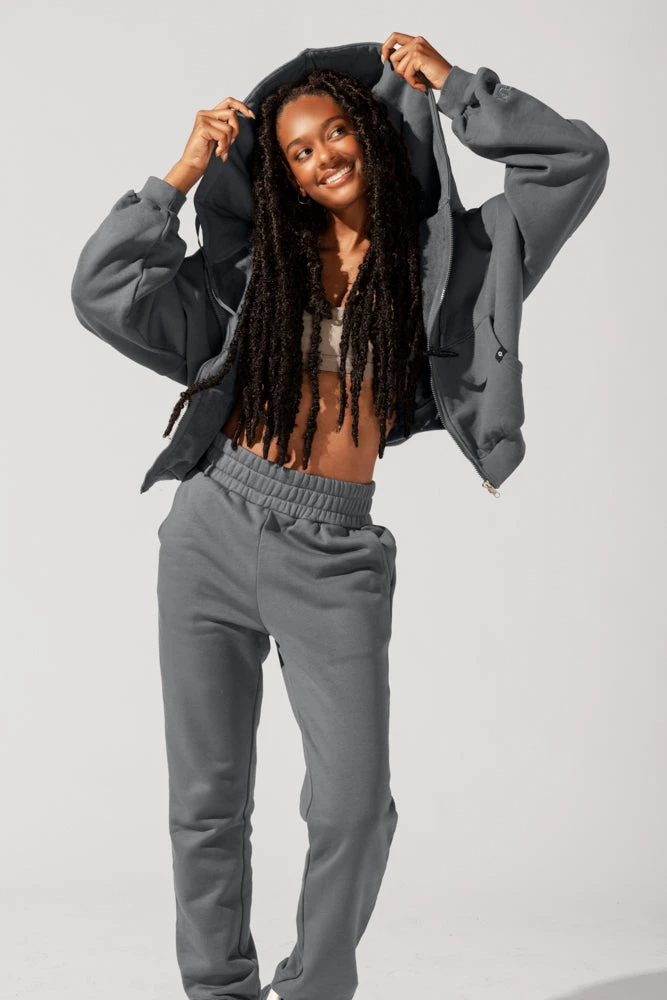 Cloud Rollover Sweatpant - Smoke - Image 4