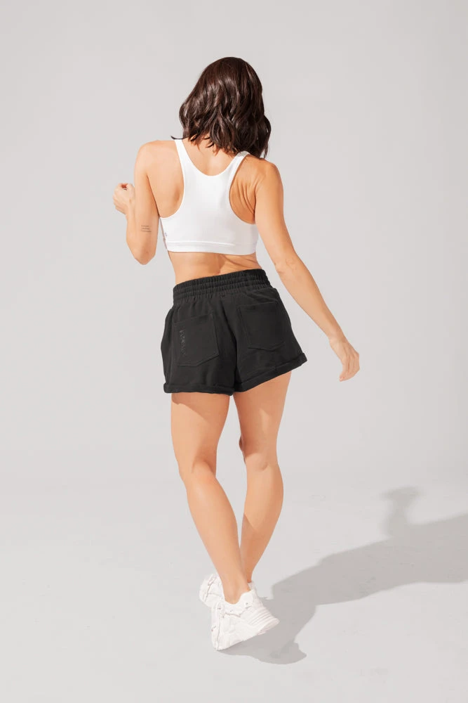 Ooey Gooey Lounge Shorts With Pockets- Black - Image 4