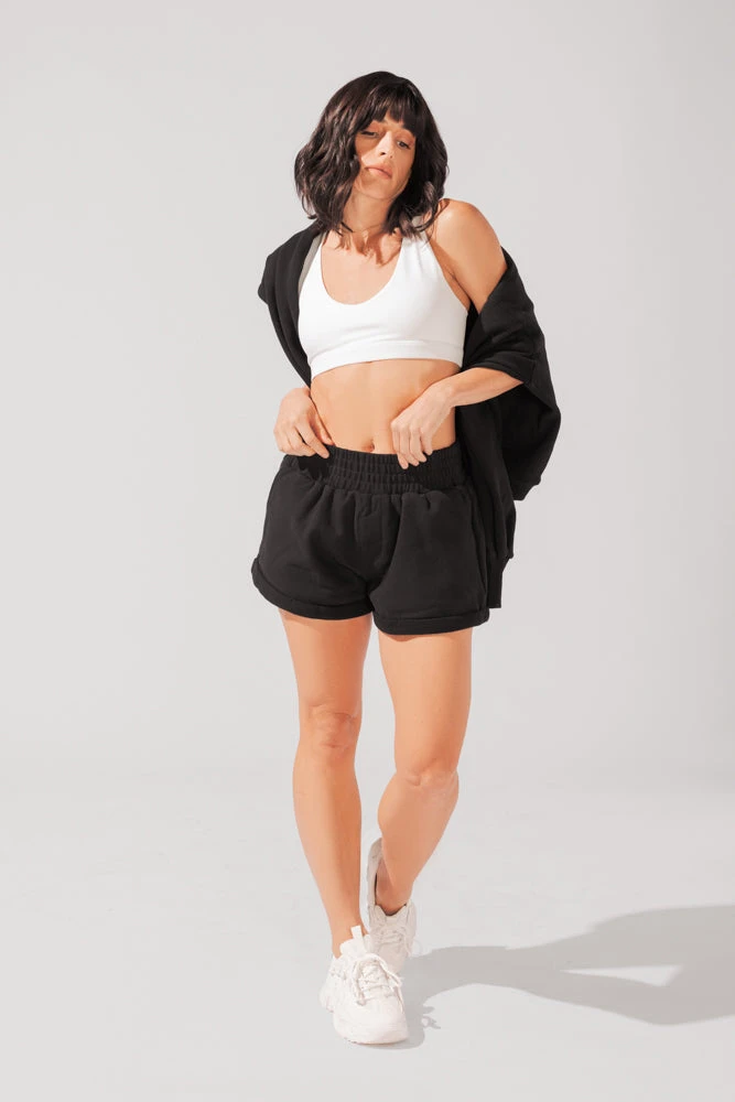Ooey Gooey Lounge Shorts With Pockets- Black - Image 6