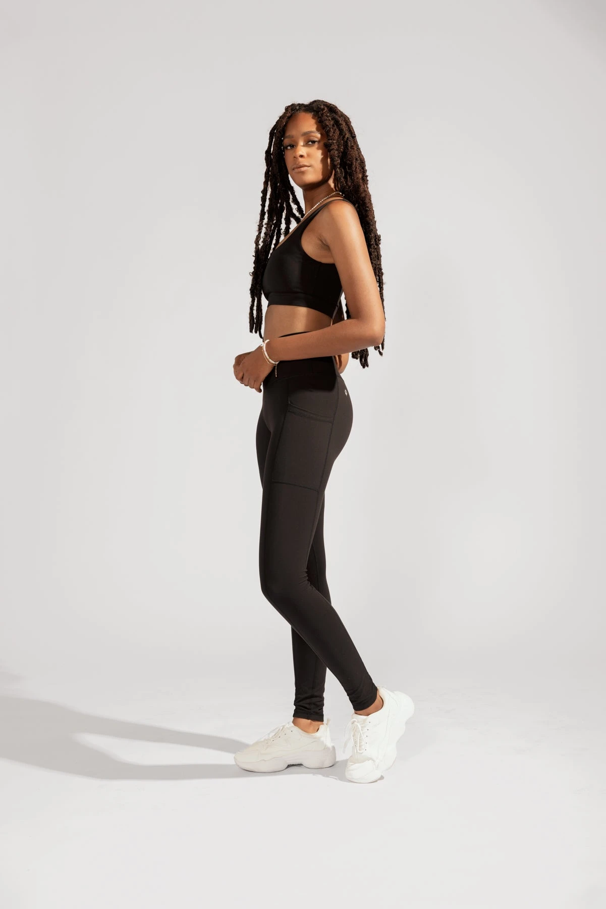Crisscross Hourglass® Leggings With Pockets - Black - Image 2