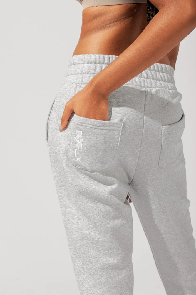 Cloud Rollover Sweatpant - Heather Grey - Image 6