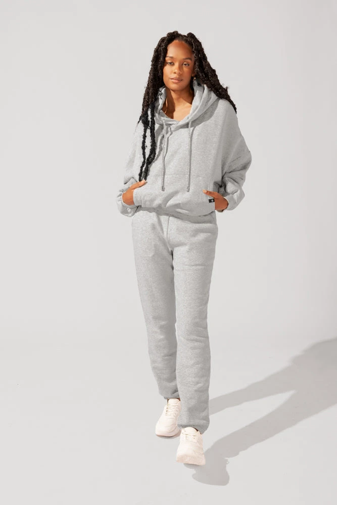 Cloud Rollover Sweatpant - Heather Grey - Image 9