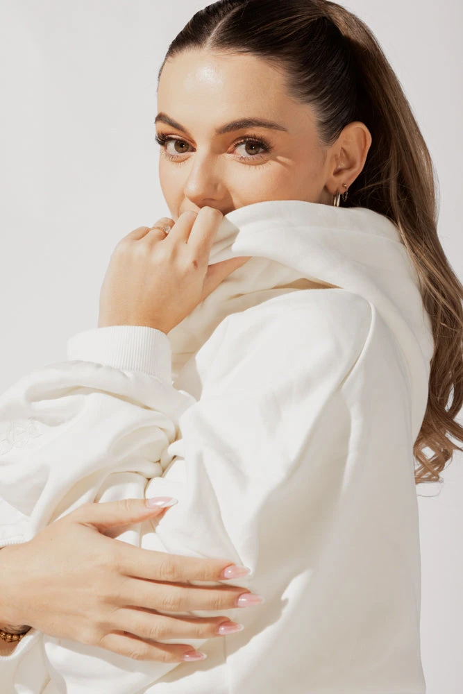 Pullover Cloud Hoodie - White - Image 6