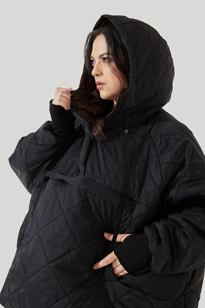 Pillow Packable Puffer Jacket - Black - Image 2